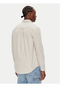 Tommy Jeans Koszula DM0DM21298 Beżowy Regular Fit. Kolor: beżowy. Materiał: bawełna