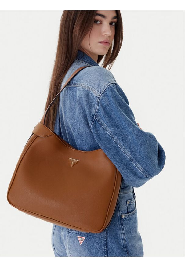 Guess Torebka HWBG95 19020 Brązowy. Kolor: brązowy. Materiał: skórzane