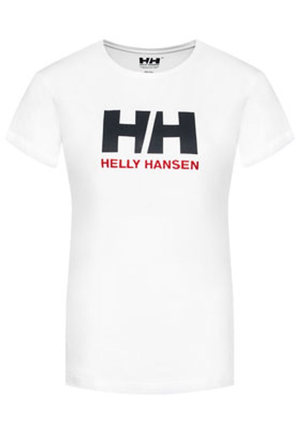 Helly Hansen T-Shirt Logo 34112 Biały Classic Fit. Kolor: biały. Materiał: bawełna