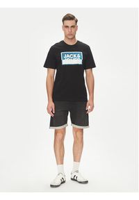 Jack & Jones - Jack&Jones Szorty jeansowe Rick 12269594 Czarny Regular Fit. Kolor: czarny. Materiał: bawełna #5
