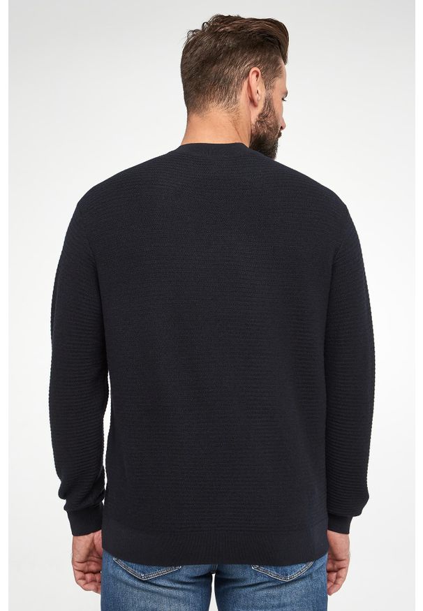 Emporio Armani - Sweter męski wełniany EMPORIO ARMANI. Materiał: wełna