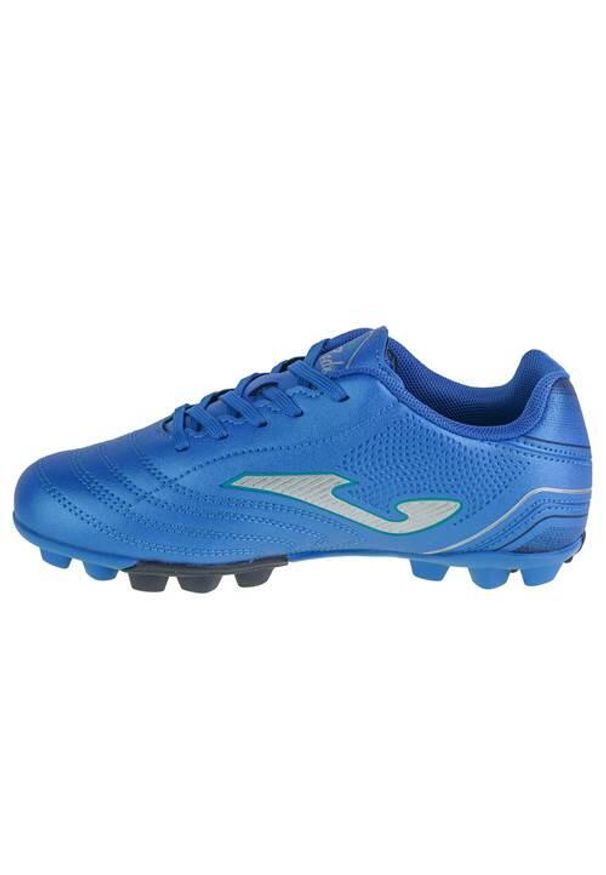 Joma - Buty piłkarskie korki dziecięce TOLEDO JR lanki hard ground. Kolor: niebieski. Sport: piłka nożna