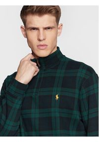 Polo Ralph Lauren Sweter 710814280001 Zielony Regular Fit. Typ kołnierza: polo. Kolor: zielony. Materiał: bawełna #4
