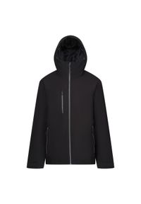 Regatta - Kurtka Wodoodporna Męska Ocieplana Navigate. Kolor: wielokolorowy, szary, fioletowy, czarny. Sport: turystyka piesza #1