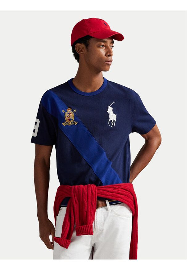 Polo Ralph Lauren T-Shirt 710981767003 Granatowy Regular Fit. Typ kołnierza: polo. Kolor: niebieski. Materiał: bawełna