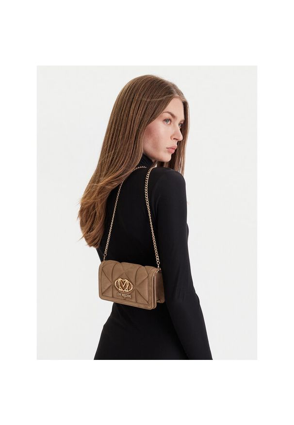 Love Moschino - Torebka LOVE MOSCHINO. Kolor: beżowy