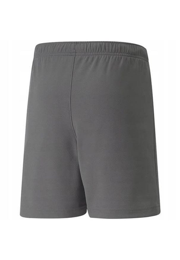 Spodnie treningowe chłopięce Puma Teamrise Short Jr. Kolor: biały, wielokolorowy, szary. Materiał: syntetyk, materiał. Długość: krótkie