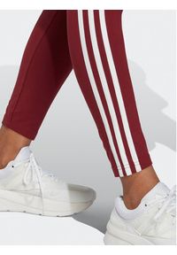 Adidas - adidas Legginsy Essentials 3-Stripes High-Waisted Single Jersey Leggings IC9903 Czerwony. Kolor: czerwony. Materiał: bawełna, jersey #5