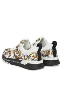Versace Jeans Couture Sneakersy 78YA3SA1 Biały. Kolor: biały. Materiał: materiał #4