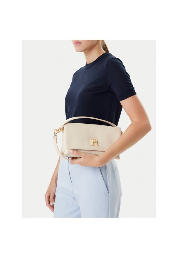 TOMMY HILFIGER - Torebka Tommy Hilfiger. Kolor: beżowy