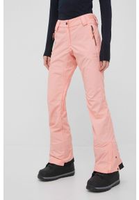 Rip Curl Spodnie snowboardowe damskie kolor różowy. Kolor: różowy. Materiał: materiał. Wzór: gładki. Sport: snowboard