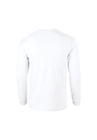 GILDAN - Koszulka z długim rękawem ultra Gildan. Kolor: biały. Długość rękawa: długi rękaw. Długość: długie #2
