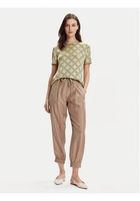 Marella T-Shirt Hobby 2413111161 Zielony Regular Fit. Kolor: zielony. Materiał: jedwab #4