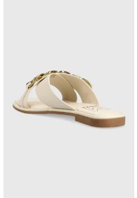 MEXX - Mexx klapki skórzane Laila damskie kolor beżowy MXCY011301W. Kolor: beżowy. Materiał: skóra #4