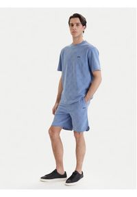 BOSS T-Shirt Member 50558867 Błękitny Relaxed Fit. Kolor: niebieski. Materiał: bawełna #4