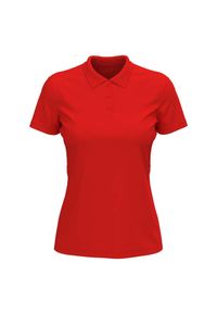 Stedman - Damska Koszulka Polo Lux. Typ kołnierza: polo. Kolor: czerwony #1