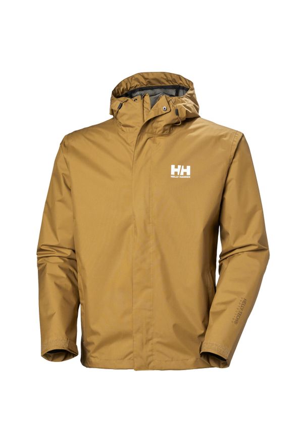 Kurtka wodoodporna Helly Hansen Seven J. Kolor: brązowy. Sport: turystyka piesza