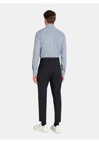 Pako Lorente - PAKO LORENTE - Granatowe casualowe spodnie męskie. Okazja: na co dzień. Kolor: szary, niebieski, czarny. Materiał: wełna, wiskoza. Wzór: gładki. Styl: casual #4