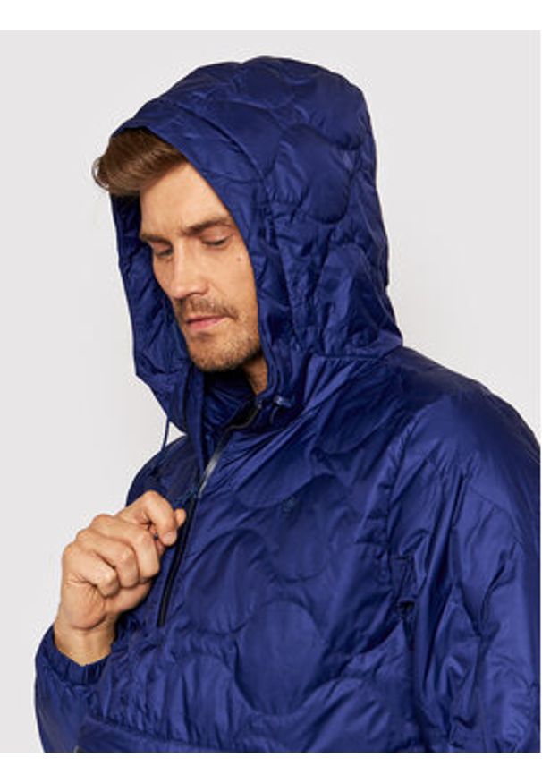 Adidas - adidas Kurtka anorak Quilted H13589 Granatowy Regular Fit. Kolor: niebieski. Materiał: syntetyk