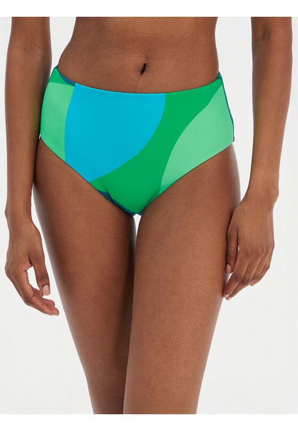 Seafolly Dół od bikini Sorrento 40646-277 Zielony. Kolor: zielony. Materiał: syntetyk