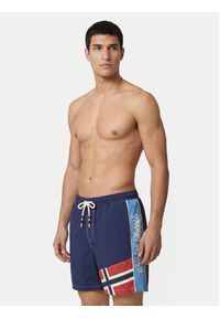 Napapijri Szorty kąpielowe V-Reflect NP0A4G6H Granatowy Regular Fit. Kolor: niebieski. Materiał: syntetyk #4