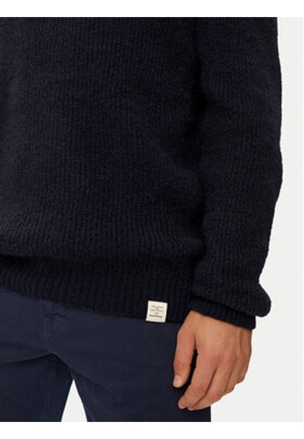 Mustang Sweter Emil C 1015801 Granatowy Regular Fit. Kolor: niebieski. Materiał: syntetyk