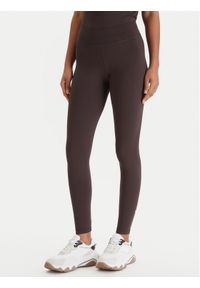 Guess Legginsy V6RB11 KD952 Brązowy Slim Fit. Kolor: brązowy. Materiał: syntetyk #1