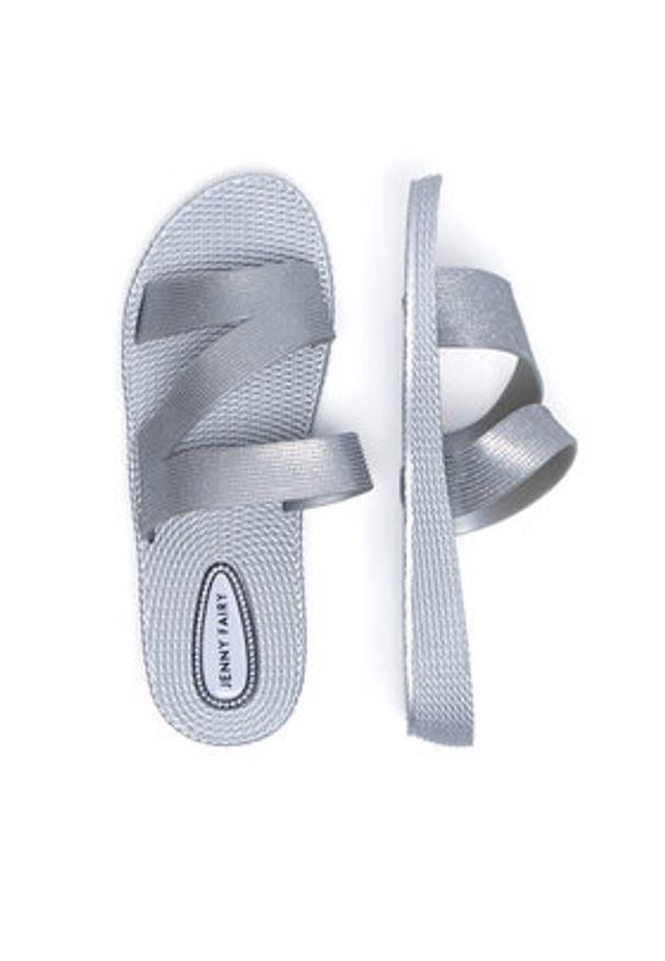 Jenny Fairy Klapki WFA2743-1 Srebrny. Kolor: srebrny. Materiał: syntetyk