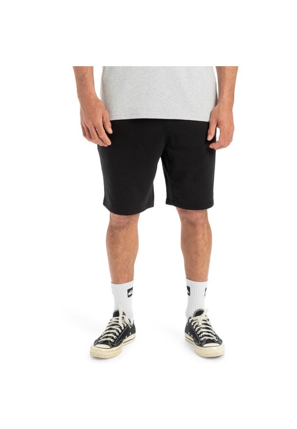 Quiksilver - Spodenki z elastyczną talią dla Mężczyzn SALT WATER Czarny. Kolor: brązowy, zielony, wielokolorowy. Materiał: materiał, poliester, bawełna. Długość: krótkie. Sezon: lato