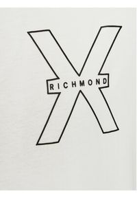 Richmond X T-Shirt Rached UMP24031TS Biały Regular Fit. Kolor: biały. Materiał: bawełna