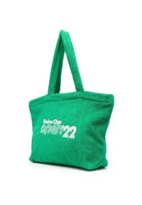 REINA OLGA - Zielona torba Stefan. Kolor: zielony. Materiał: bawełna. Wzór: nadruk #2