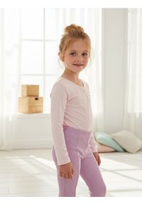 Sinsay - Body z długimi rękawami marszczone przy dekolcie - różowy. Kolor: różowy. Długość rękawa: długi rękaw. Długość: długie #1