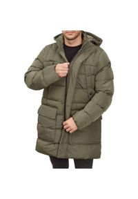 Geox - Kurtka GEOX M HILSTONE PARKA Zielony. Kolor: zielony. Materiał: tkanina