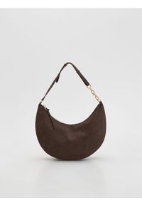 Reserved - Torebka na ramię - brązowy. Kolor: brązowy. Materiał: zamszowe. Rodzaj torebki: na ramię #1
