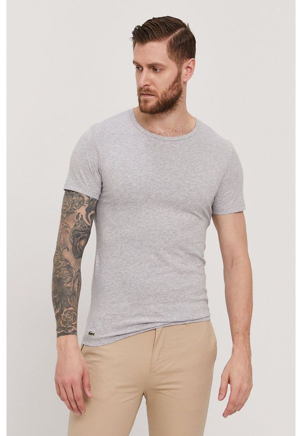 Lacoste - T-shirt (3-pack). Okazja: na co dzień. Materiał: dzianina. Styl: casual