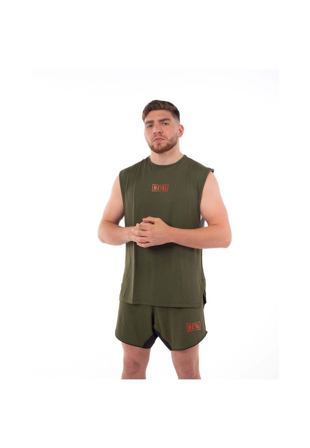 METAL BOXE - Tank top Metal Boxe. Kolor: zielony. Sport: fitness