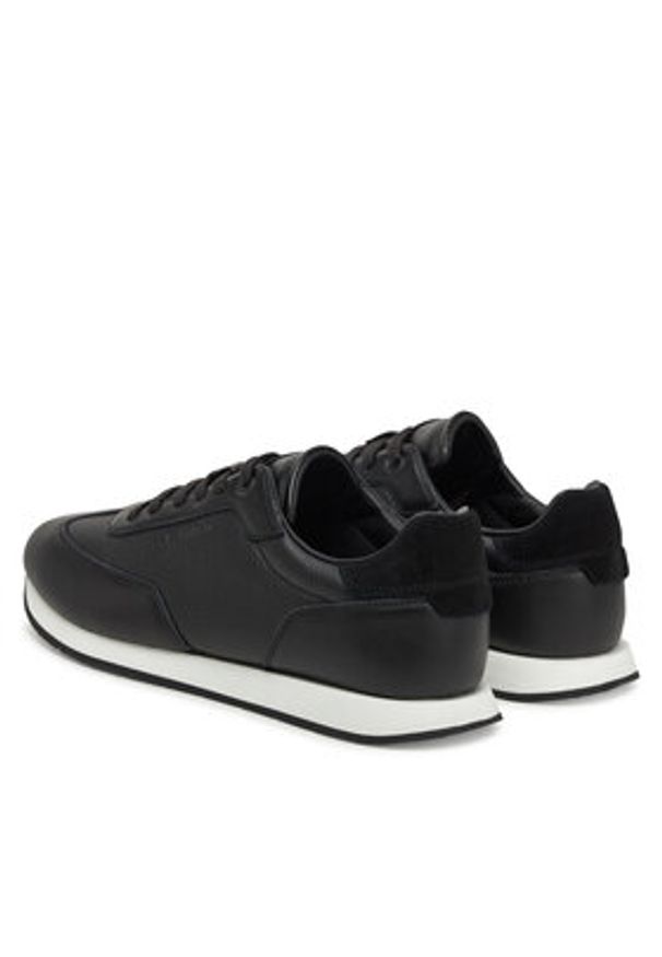 Calvin Klein Sneakersy Low Top Lace Up Tmbl Lth HM0HM01804 Czarny. Kolor: czarny. Materiał: skóra