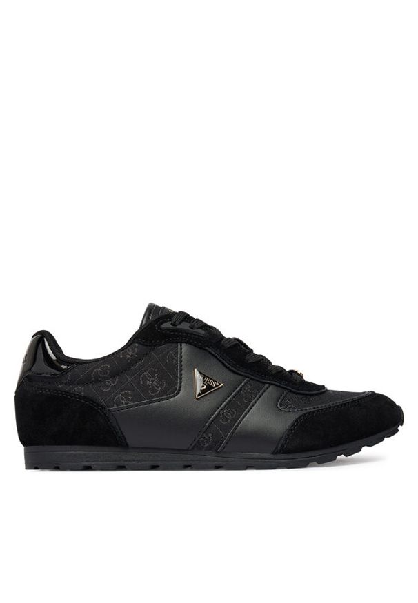 Guess Sneakersy FLTTYR SUE12 Czarny. Kolor: czarny. Materiał: materiał
