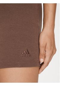 Adidas - adidas Szorty sportowe Lounge IY6742 Brązowy Slim Fit. Kolor: brązowy. Materiał: bawełna, wiskoza #3