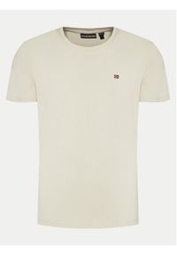 Napapijri T-Shirt Salis NP0A4H8D Beżowy Regular Fit. Kolor: beżowy. Materiał: bawełna #4