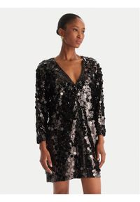 ACCESS FASHION Sukienka koktajlowa 54-3014-406 Czarny Regular Fit. Kolor: czarny. Materiał: syntetyk. Styl: wizytowy
