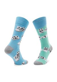 Todo Socks Skarpety wysokie unisex Domino Niebieski. Kolor: niebieski. Materiał: materiał #2