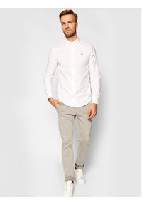 Tommy Jeans Koszula Oxford DM0DM09594 Biały Slim Fit. Kolor: biały. Materiał: bawełna #4