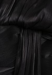 Born2be - Czarna Szyfonowa Sukienka Koktajlowa o Rozkloszowanym Kroju Thagune. Okazja: na randkę. Kolor: czarny. Materiał: szyfon. Styl: wizytowy #3