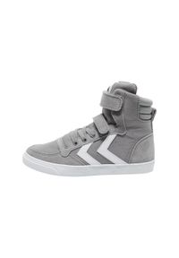 Sneakersy dziecięcy Hummel Slimmer Stadil High. Okazja: na uczelnię, na co dzień. Kolor: szary