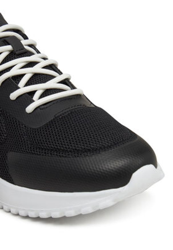 Calvin Klein Jeans Sneakersy Eva Runner Low Mesh Mix YM0YM01185 Czarny. Kolor: czarny. Materiał: materiał