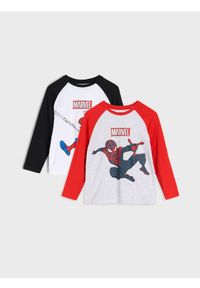 Sinsay - Koszulki z długimi rękawami 2 pack Spider-Man - wielobarwny. Długość rękawa: długi rękaw. Długość: długie