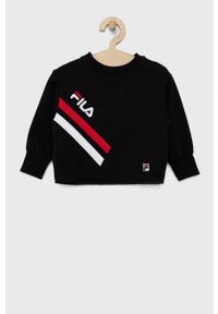 Fila bluza dziecięca kolor czarny z aplikacją. Kolor: czarny. Wzór: aplikacja #1