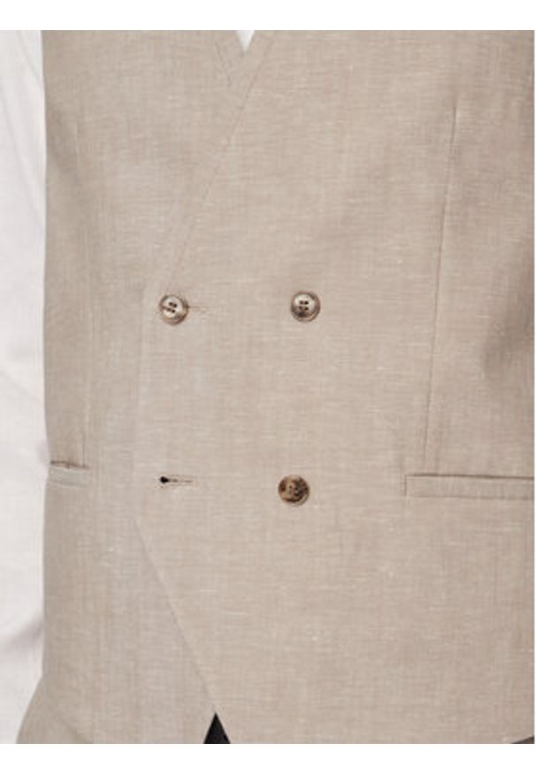 Hugo - HUGO Garnitur Arti/Hesten242V1X 50559671 Beżowy Extra Slim Fit. Kolor: beżowy. Materiał: bawełna