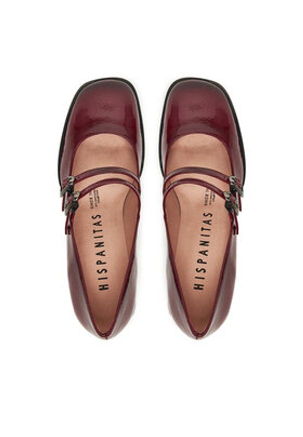 Hispanitas Półbuty HI254381 Bordowy. Kolor: czerwony. Materiał: skóra